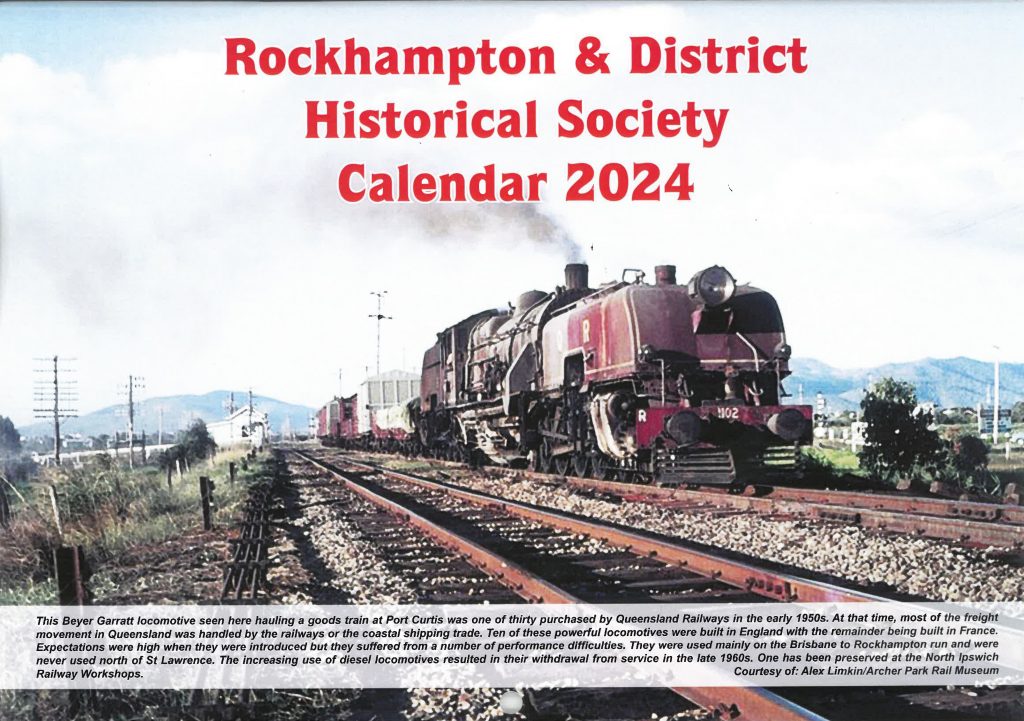 Front page of the Rockhampton and District Historical Society 2024 Calendar.